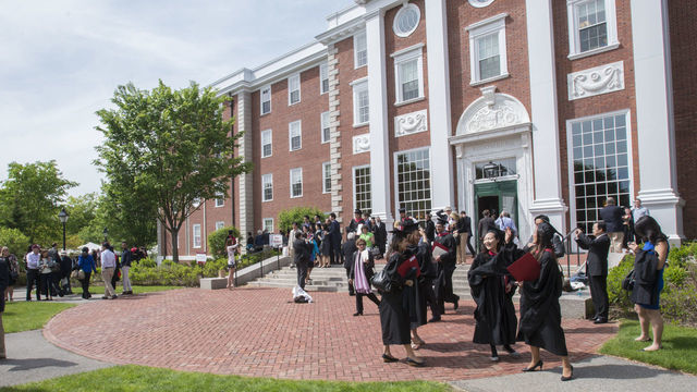 Harvard Business School campus in Boston, MA on May 29, 2014.