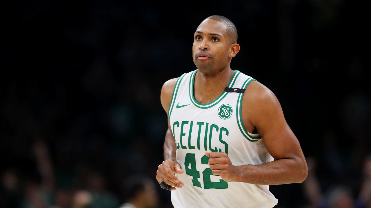 BOSTON, MASSACHUSETTS - MAY 06: Al Horford #42 of the Boston Celtics looks on during the second half of Game 4 of the Eastern Conference Semifinals during the 2019 NBA Playoffs at TD Garden on May 06, 2019 in Boston, Massachusetts. The Bucks defeat the Celtics 113-101.