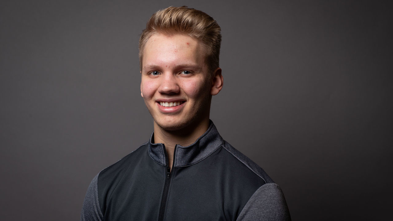 BUFFALO, NY - MAY 30: Nikita Alexandrov poses for a portrait at the 2019 NHL Scouting Combine on May 30, 2019 at the HarborCenter in Buffalo, New York.