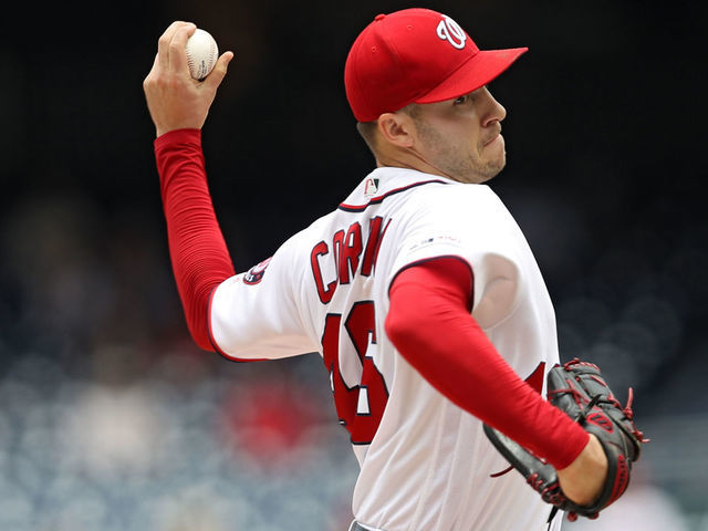 Washington Nationals starting pitcher Patrick Corbin (46) in