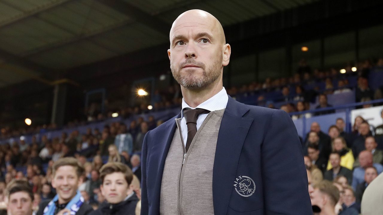Ajax coach Erik ten Hag during the Dutch Eredivisie match between De Graafschap Doetinchem and Ajax Amsterdam at De Vijverberg stadium on May 15, 2019 in Doetinchem, The Netherlands