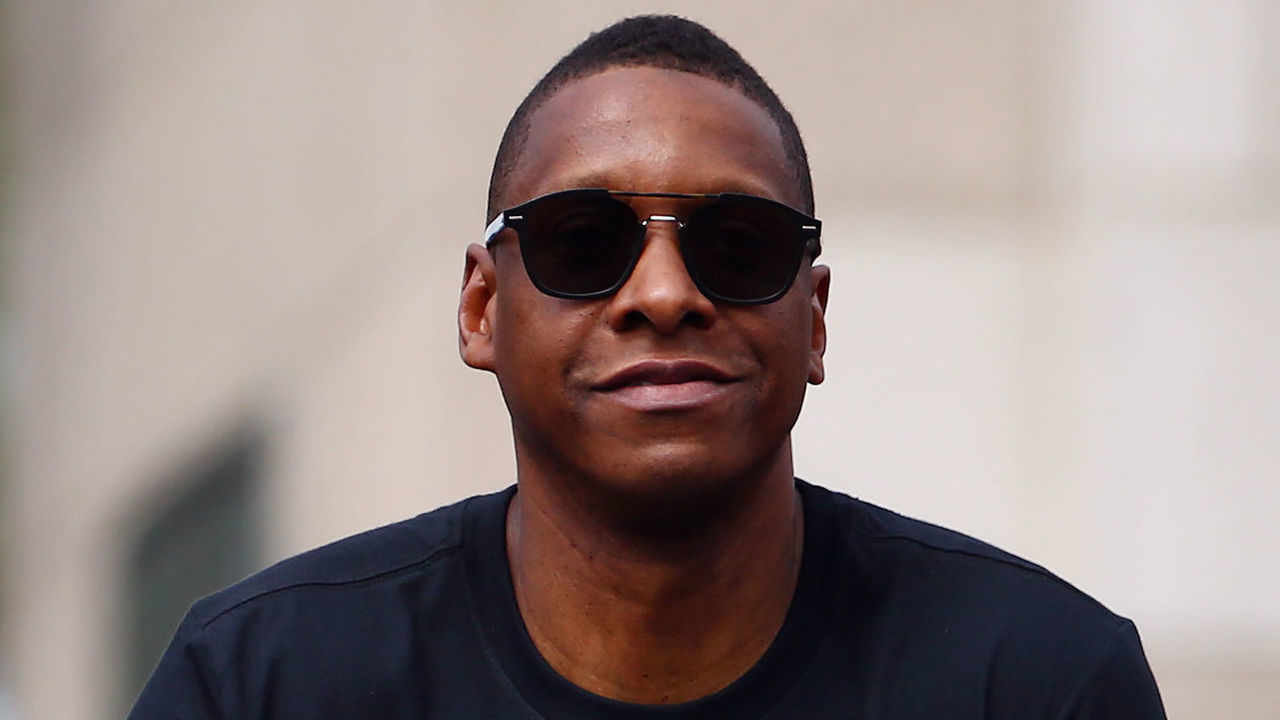 TORONTO, ON - JUNE 17: Toronto Raptors President Masai Ujiri looks on during the Toronto Raptors Victory Parade on June 17, 2019 in Toronto, Canada. The Toronto Raptors beat the Golden State Warriors 4-2 to win the 2019 NBA Finals.