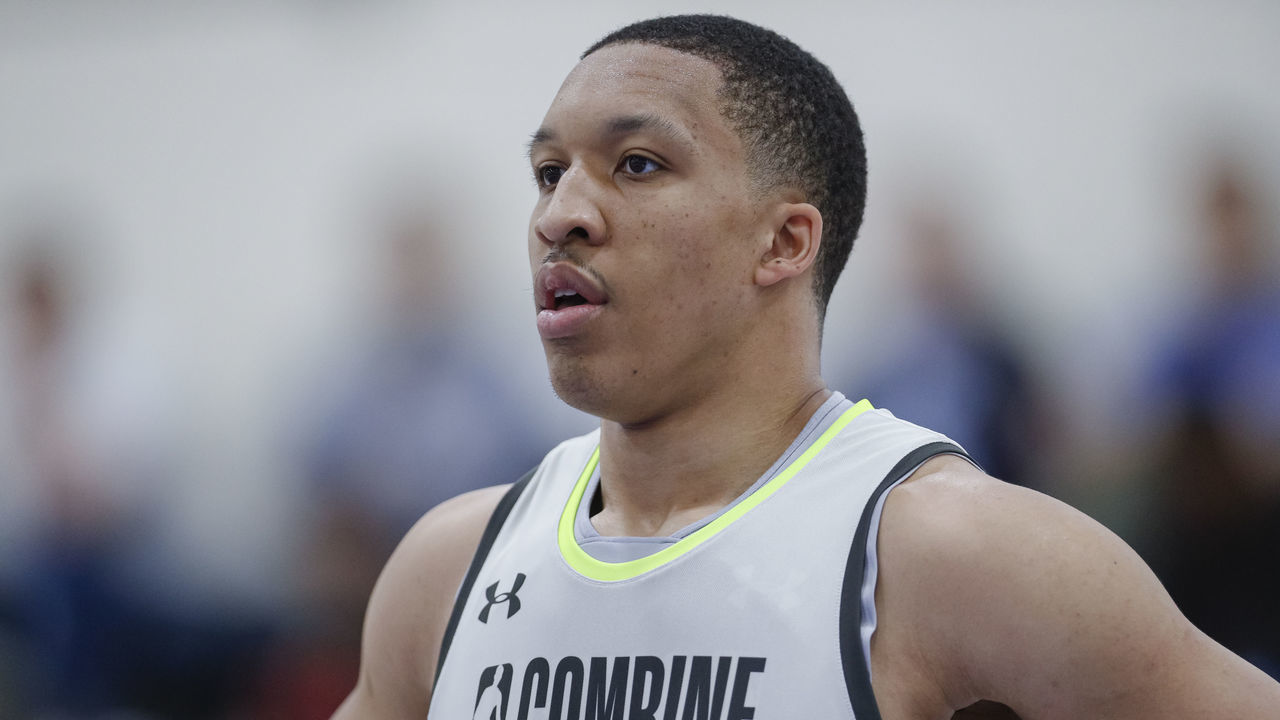 CHICAGO, IL - MAY 17: Grant Williams of Tennessee works out during the 2019 NBA Combine at Quest MultiSport Complex on May 17, 2019 in Chicago, Illinois.
