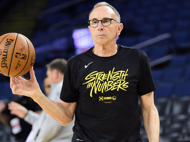 OAKLAND, CA - JUNE 6: Assistant Coach Ron Adams of the Golden State Warriors looks on during practice as part of the 2019 NBA Finals on June 6, 2019 at ORACLE Arena in Oakland, California. NOTE TO USER: User expressly acknowledges and agrees that, by downloading and/or using this photograph, user is consenting to the terms and conditions of the Getty Images License Agreement. Mandatory Copyright Notice: Copyright 2019 NBAE