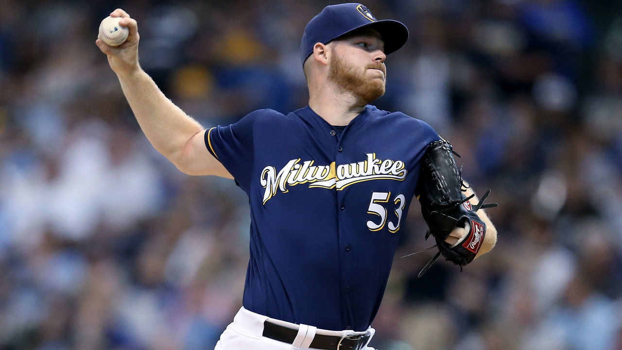 MILWAUKEE, WISCONSIN - JUNE 23: Brandon Woodruff #53 of the Milwaukee Brewers pitches in the first inning against the Cincinnati Reds at Miller Park on June 23, 2019 in Milwaukee, Wisconsin.