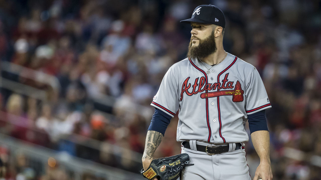WASHINGTON, DC - JUNE 21: Dallas Keuchel #60 of the Atlanta Braves pitches against the Washington Nationals during the fifth inning at Nationals Park on June 21, 2019 in Washington, DC.