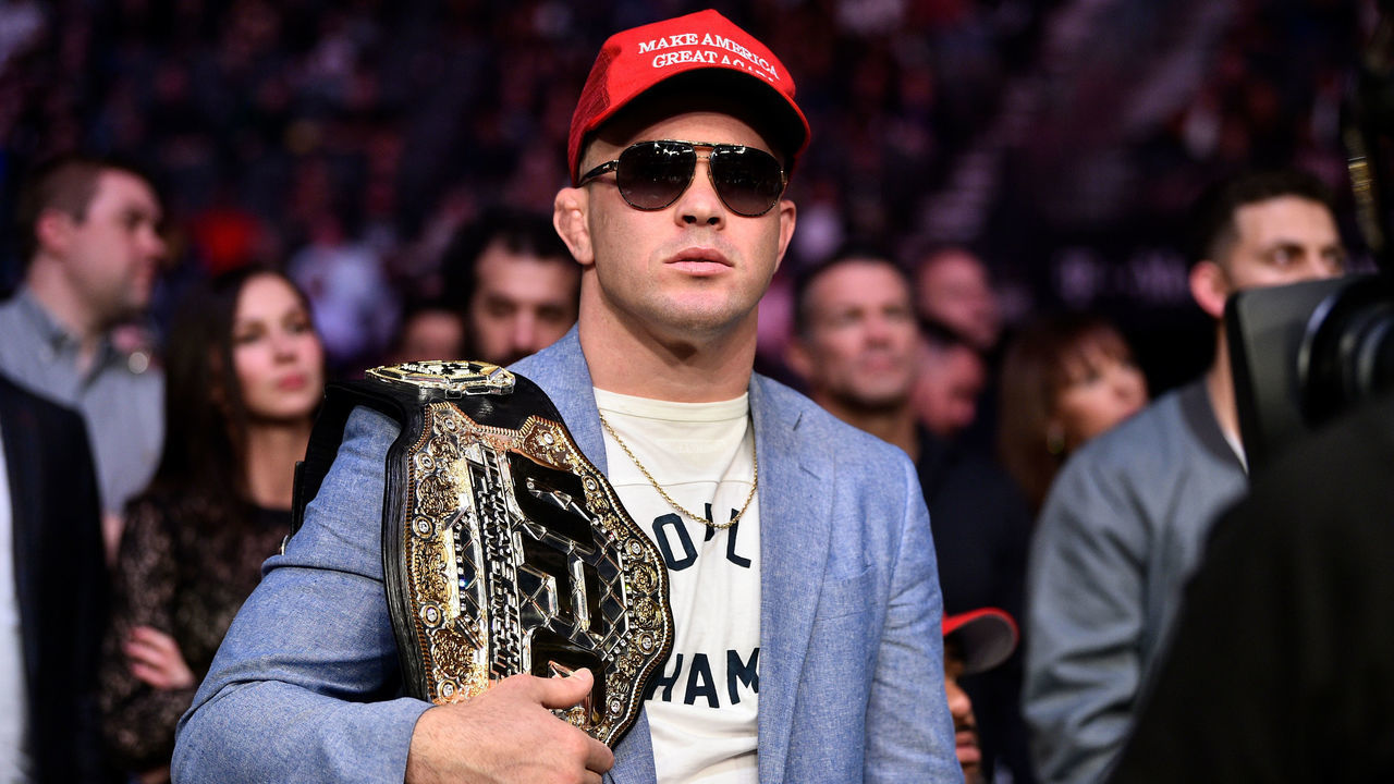 LAS VEGAS, NEVADA - MARCH 02: UFC welterweight Colby Covington is seen during the UFC 235 event at T-Mobile Arena on March 2, 2019 in Las Vegas, Nevada.
