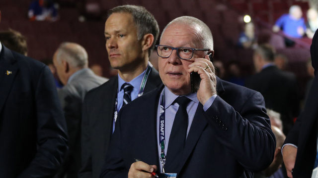 VANCOUVER, BRITISH COLUMBIA - JUNE 22: Jim Rutherford of the Pittsburgh Penguins attends the 2019 NHL Draft at Rogers Arena on June 22, 2019 in Vancouver, Canada.