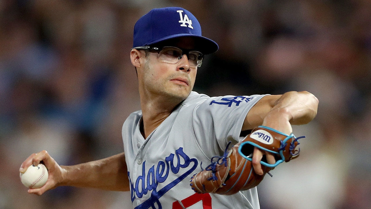 DENVER, COLORADO - JUNE 28: Pitcher Joe Kelly #17 of the Los Angeles Dodgers throws in the fifth inning against the Colorado Rockies at Coors Field on June 28, 2019 in Denver, Colorado.
