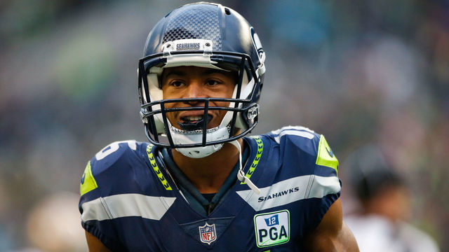 SEATTLE, WA - DECEMBER 02: Tyler Lockett #16 of the Seattle Seahawks after a long kickoff return in the third quarter against the San Francisco 49ers at CenturyLink Field on December 2, 2018 in Seattle, Washington.