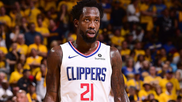 OAKLAND, CA - APRIL 24: Patrick Beverley #21 of the LA Clippers looks on against the Golden State Warriors during Game Five of Round One of the 2019 NBA Playoffs on April 24, 2019 at ORACLE Arena in Oakland, California. NOTE TO USER: User expressly acknowledges and agrees that, by downloading and/or using this photograph, user is consenting to the terms and conditions of Getty Images License Agreement. Mandatory Copyright Notice: Copyright 2019 NBAE