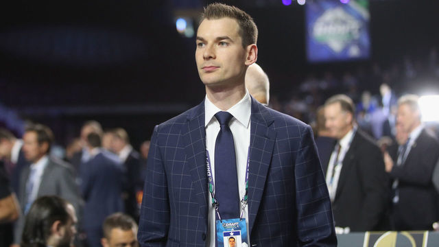 VANCOUVER, BRITISH COLUMBIA - JUNE 21: John Chayka of the Arizona Coyotes attends the 2019 NHL Draft at the Rogers Arena on June 21, 2019 in Vancouver, Canada.