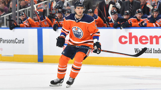 EDMONTON, AB - MARCH 23: Andrej Sekera #2 of the Edmonton Oilers skates during the game against the Ottawa Senators on March 23, 2019 at Rogers Place in Edmonton, Alberta, Canada.