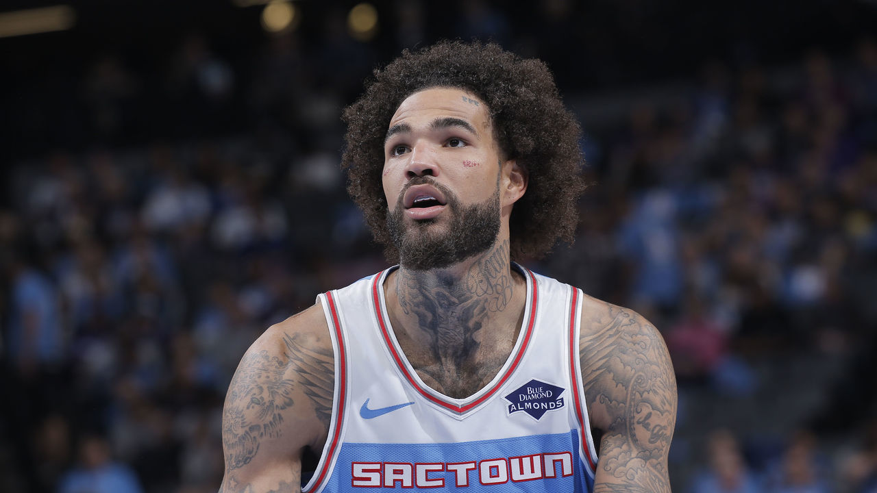 SACRAMENTO, CA - APRIL 7: Willie Cauley-Stein #00 of the Sacramento Kings looks on during the game against the New Orleans Pelicans on April 7, 2019 at Golden 1 Center in Sacramento, California. NOTE TO USER: User expressly acknowledges and agrees that, by downloading and or using this photograph, User is consenting to the terms and conditions of the Getty Images Agreement. Mandatory Copyright Notice: Copyright 2019 NBAE
