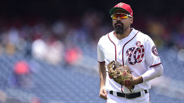 WASHINGTON, DC - JULY 04: Anthony Rendon #6 of the Washington Nationals in action in the seventh inning against the Miami Marlins at Nationals Park on July 4, 2019 in Washington, DC.