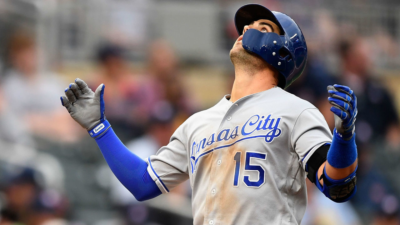 MINNEAPOLIS, MN - JUNE 15: Whit Merrifield #15 of the Kansas City Royals celebrates hitting a solo home run against the Minnesota Twins during the fifth inning of the game on June 15, 2019 at Target Field in Minneapolis, Minnesota. The Twins defeated the Royals 5-4.