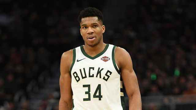 MILWAUKEE, WISCONSIN - NOVEMBER 21: Giannis Antetokounmpo #34 of the Milwaukee Bucks walks to the bench during a game against the Portland Trail Blazers at Fiserv Forum on November 21, 2018 in Milwaukee, Wisconsin.