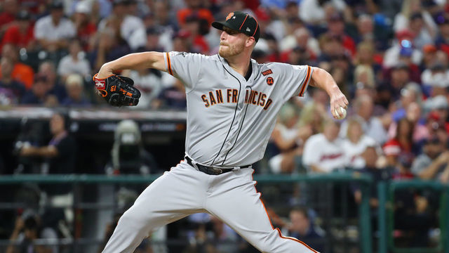 CLEVELAND, OHIO - JULY 09: Will Smith #13 of the San Francisco Giants participates in the 2019 MLB All-Star Game at Progressive Field on July 09, 2019 in Cleveland, Ohio.