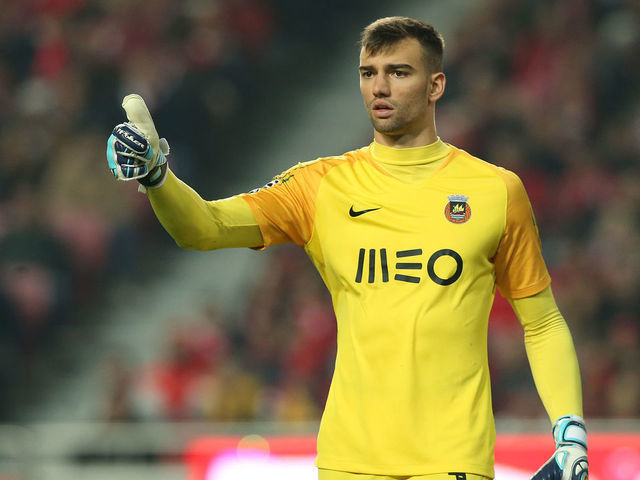 LISBON, PORTUGAL - JANUARY 6: Leo Jardim of Rio Ave FC in action during the Liga NOS match between SL Benfica and Rio Ave FC at Estadio da Luz on January 6, 2019 in Lisbon, Portugal.