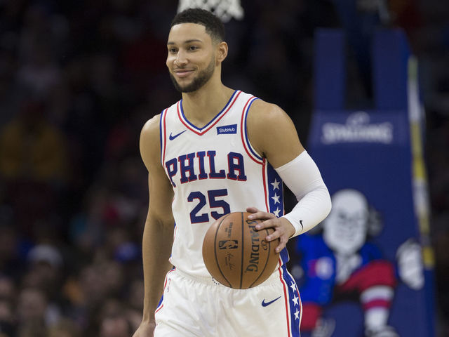 PHILADELPHIA, PA - OCTOBER 27: Ben Simmons #25 of the Philadelphia 76ers dribbles the ball against the Charlotte Hornets at the Wells Fargo Center on October 27, 2018 in Philadelphia, Pennsylvania.