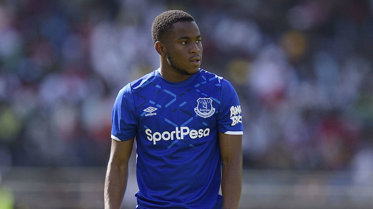 NAIROBI, KENYA - JULY 7: Ademola Lookman of Everton during the Everton v Kariobangi Sharks Pre-Season Friendly Match on July 7, 2019 in Nairobi, Kenya.