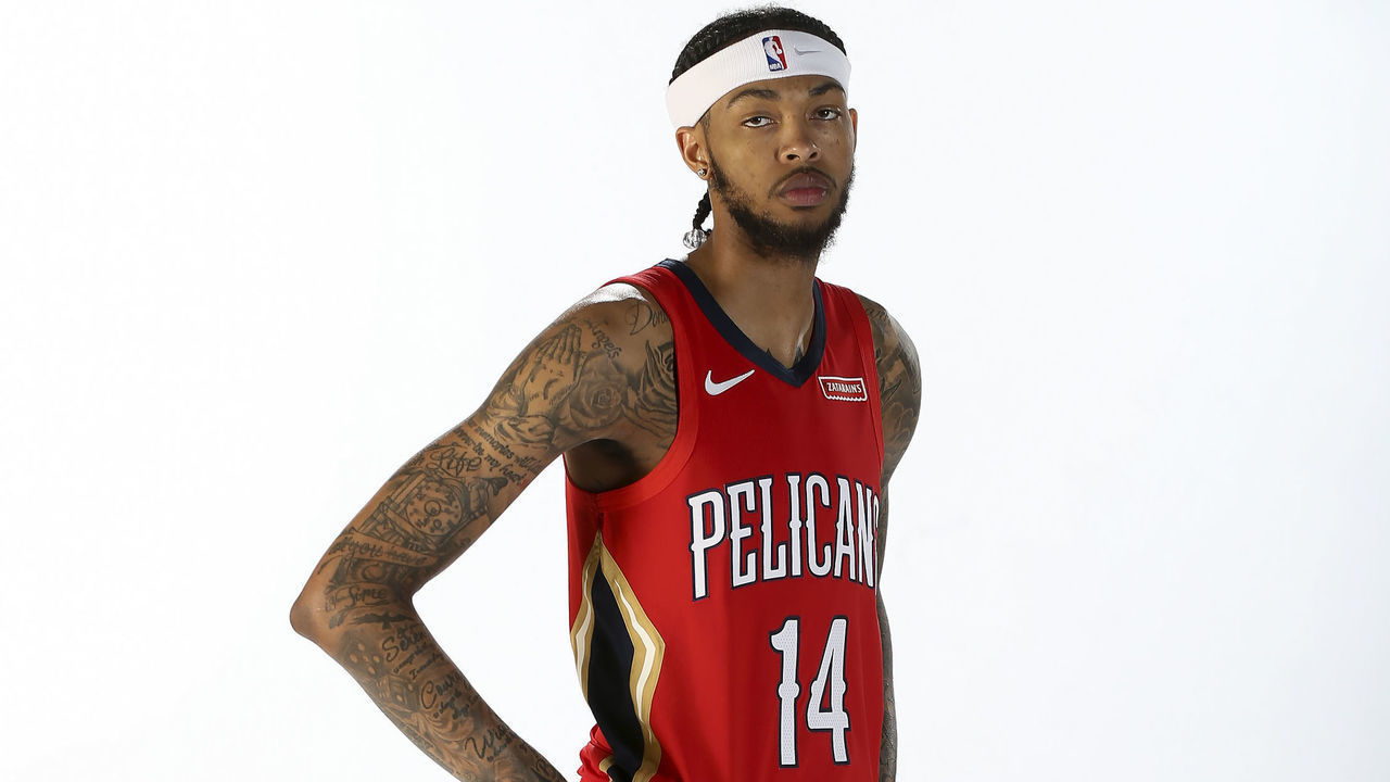 METAIRIE, LA - JULY 16: Brandon Ingram #14 of the New Orleans Pelicans poses for a portrait on July 16, 2019 at Ochsner Sports Performance Center in Metairie, Louisiana. Mandatory Copyright Notice: Copyright 2019 NBAE