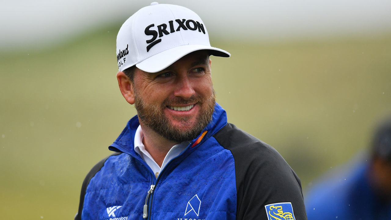 Antrim , United Kingdom - 17 July 2019; Graeme McDowell of Northern Ireland on the practice range ahead of the 148th Open Championship at Royal Portrush in Portrush, Co. Antrim.