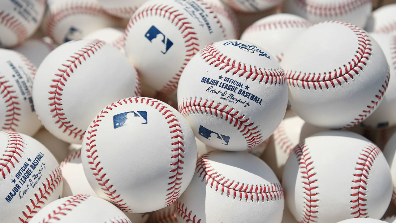 CHICAGO, ILLINOIS - JULY 13: A detailed view of baseballs during batting practice prior to the start of the game between the Chicago Cubs and the Pittsburgh Pirates at Wrigley Field on July 13, 2019 in Chicago, Illinois.