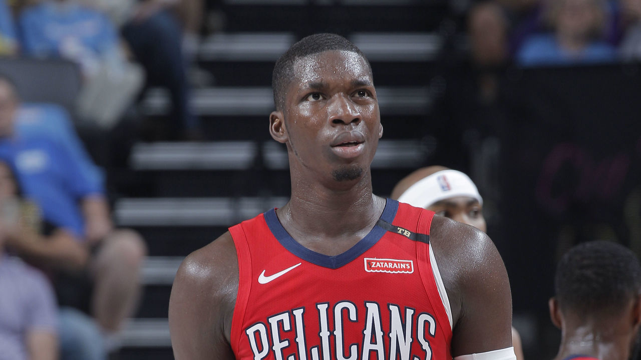 SACRAMENTO, CA - APRIL 7: Cheick Diallo #13 of the New Orleans Pelicans looks on during the game against the Sacramento Kings on April 7, 2019 at Golden 1 Center in Sacramento, California. NOTE TO USER: User expressly acknowledges and agrees that, by downloading and or using this photograph, User is consenting to the terms and conditions of the Getty Images Agreement. Mandatory Copyright Notice: Copyright 2019 NBAE