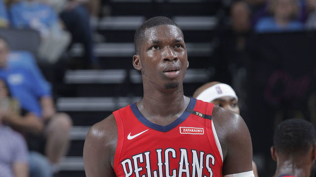 SACRAMENTO, CA - APRIL 7: Cheick Diallo #13 of the New Orleans Pelicans looks on during the game against the Sacramento Kings on April 7, 2019 at Golden 1 Center in Sacramento, California. NOTE TO USER: User expressly acknowledges and agrees that, by downloading and or using this photograph, User is consenting to the terms and conditions of the Getty Images Agreement. Mandatory Copyright Notice: Copyright 2019 NBAE