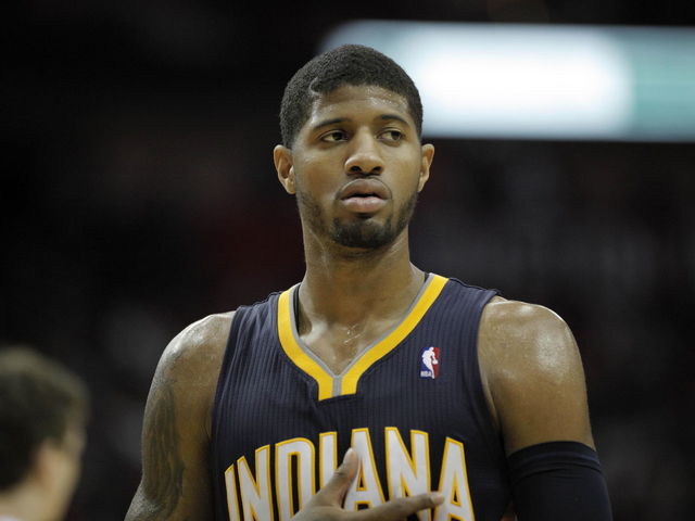 GIF: Paul George lays out Iman Shumpert with nasty elbow
