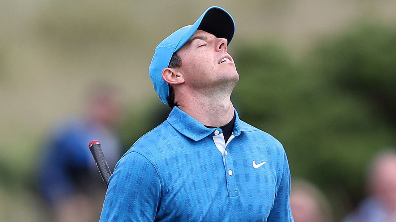 Northern Ireland's Rory McIlroy rwalks on to the 17th during day one of The Open Championship 2019 at Royal Portrush Golf Club.