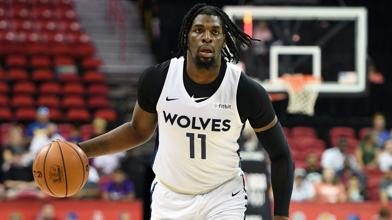 LAS VEGAS, NEVADA - JULY 15: Naz Reid #11 of the Minnesota Timberwolves brings the ball up the court against the Memphis Grizzlies during the championship game of the 2019 NBA Summer League at the Thomas & Mack Center on July 15, 2019 in Las Vegas, Nevada. The Grizzlies defeated the Timberwolves 95-92.