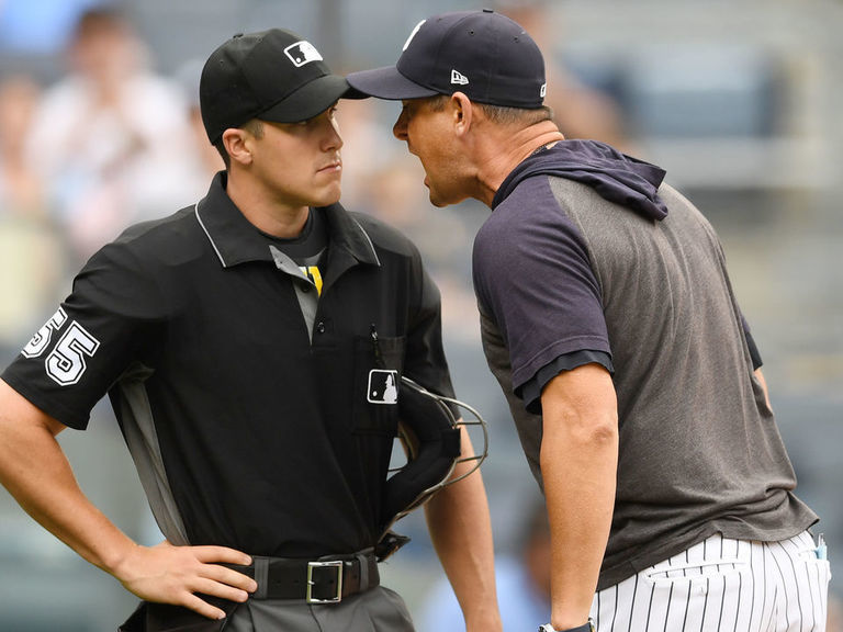 Watch: Boone shreds rookie ump after ejection