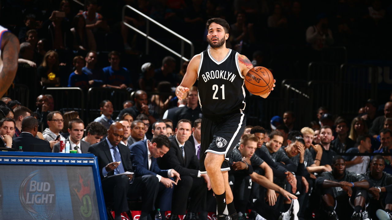 NEW YORK, NY - OCTOBER 8: Greivis Vasquez #21 of the Brooklyn Nets handles the ball against the New York Knicks at Madison Square Garden in New York City on OCTOBER 8, 2016. Mandatory Copyright Notice: Copyright 2016 NBAE