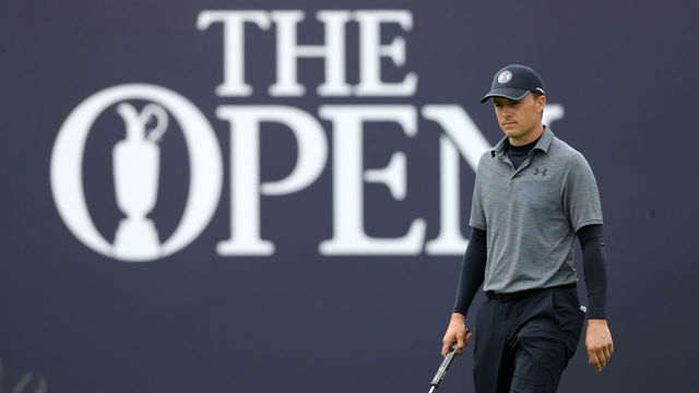 USA's Jordan Spieth on the 18th during day two of The Open Championship 2019 at Royal Portrush Golf Club.