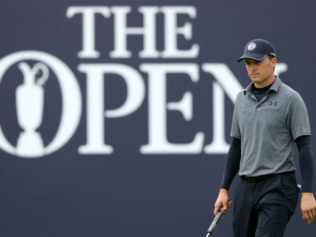 USA's Jordan Spieth on the 18th during day two of The Open Championship 2019 at Royal Portrush Golf Club.