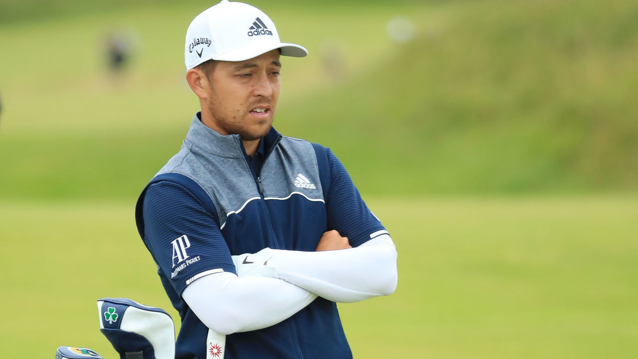 PORTRUSH, NORTHERN IRELAND - JULY 19: Xander Schauffele of the United States looks on the 14th during the second round of the 148th Open Championship held on the Dunluce Links at Royal Portrush Golf Club on July 19, 2019 in Portrush, United Kingdom.