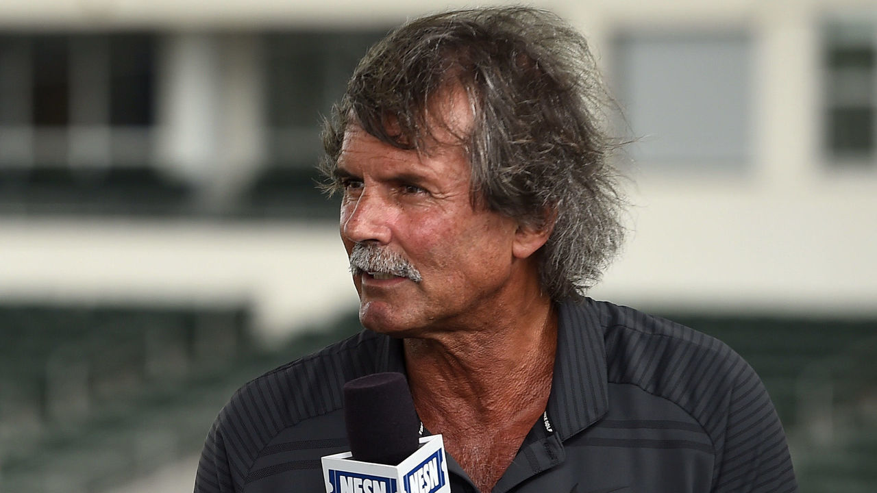 FORT MYERS, FL - FEBRUARY 20: Dennis Eckersley speaks during an appearance on NESN during spring training in Fort Myers, Florida on February 20, 2019. (Staff Photo By Christopher Evans/MediaNews Group/Boston Herald via Getty Images)