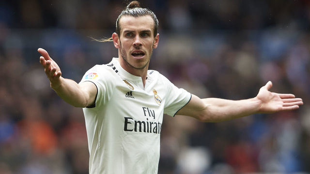 MADRID, SPAIN - APRIL 06: Gareth Bale of Real Madrid reacts during the La Liga match between Real Madrid CF and SD Eibar at Estadio Santiago Bernabeu on April 06, 2019 in Madrid, Spain.
