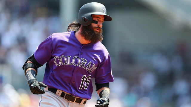 NEW YORK, NEW YORK - JULY 21: Charlie Blackmon #19 of the Colorado Rockies runs the bases after hitting a lead-off home run in the first inning against the New York Yankees at Yankee Stadium on July 21, 2019 in New York City.