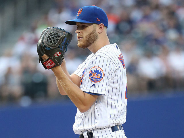NEW YORK, NEW YORK - JULY 02: Zack Wheeler #45 of the New York Mets pitches against the New York Yankees during their game at Citi Field on July 02, 2019 in New York City.