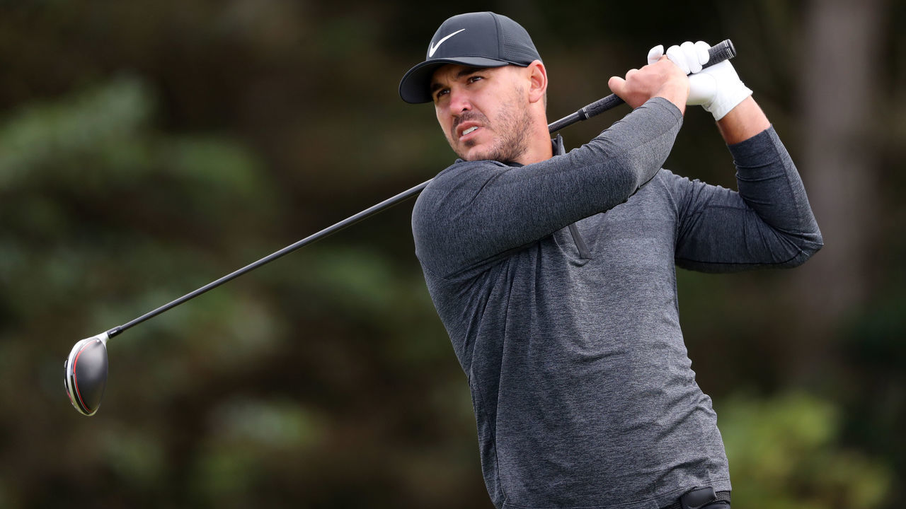 USA's Brooks Koepka tees off the 5th during day one of The Open Championship 2019 at Royal Portrush Golf Club.