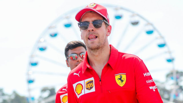 25 July 2019, Baden-Wuerttemberg, Hockenheim: Motorsport: Formula 1 World Championship, Grand Prix of Germany. Sebastian Vettel from Germany of Team Scuderia Ferrari crosses the track. Photo: Jan Woitas/dpa-Zentralbild/dpa