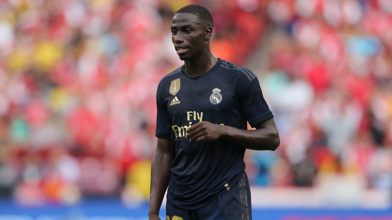 LANDOVER, MD - JULY 23: Ferland Mendy of Real Madrid during the International Champions Cup fixture between Real Madrid and Arsenal at FedExField on July 23, 2019 in Landover, Maryland.