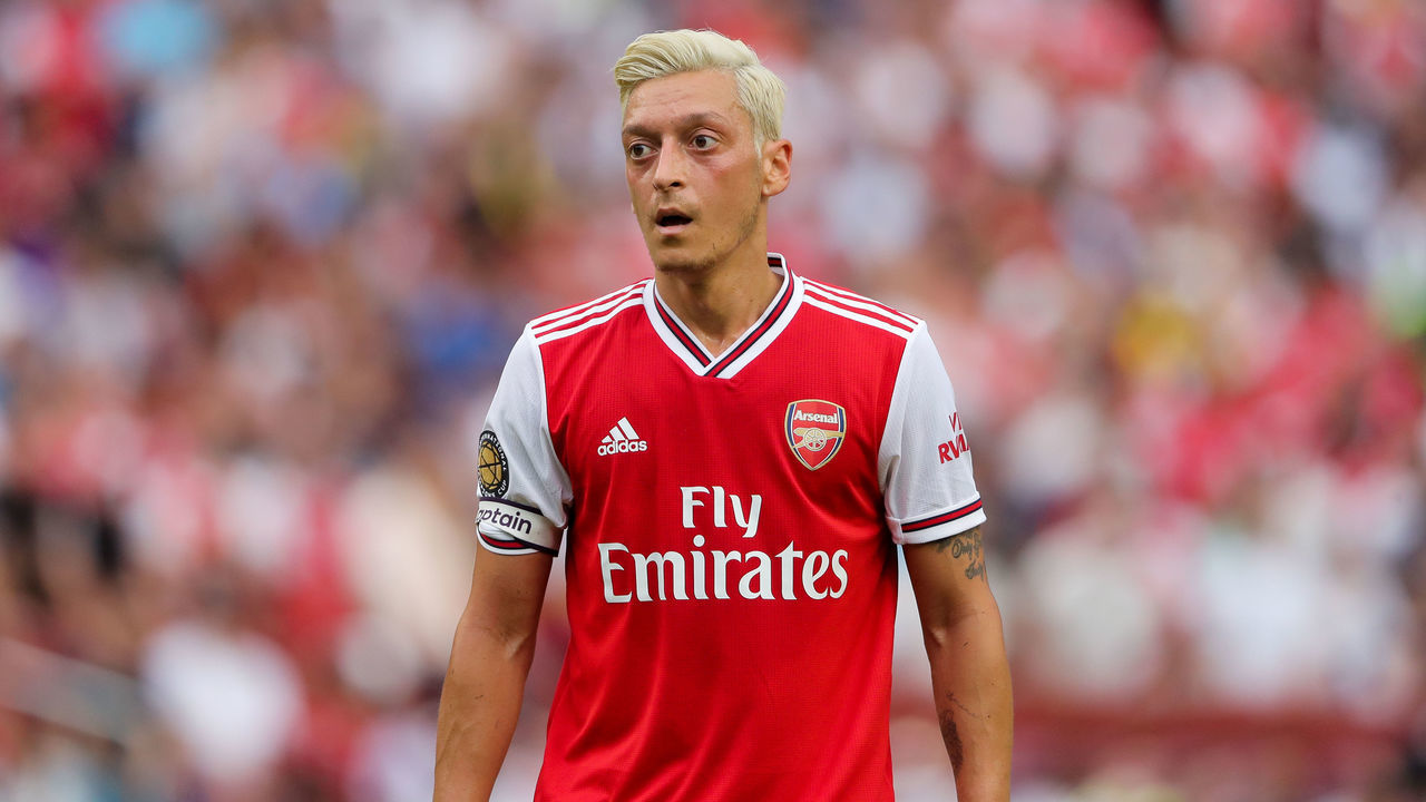 LANDOVER, MD - JULY 23: Mesut Ozil of Arsenal during the International Champions Cup fixture between Real Madrid and Arsenal at FedExField on July 23, 2019 in Landover, Maryland.