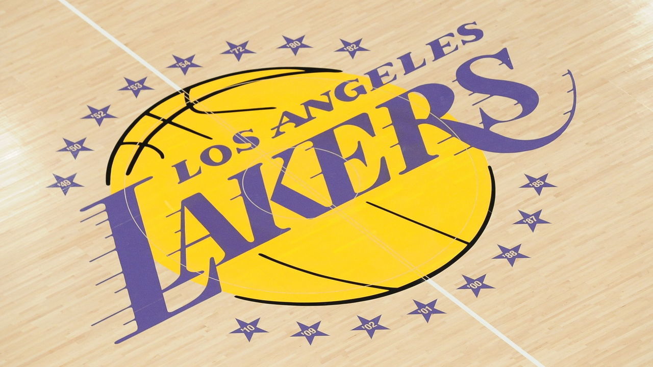 LOS ANGELES, CA - NOVEMBER 2: A view of the Los Angeles Lakers logo before a game against the Los Angeles Clippers at Staples Center on November 2, 2012 in Los Angeles, California. NOTE TO USER: User expressly acknowledges and agrees that, by downloading and/or using this Photograph, user is consenting to the terms and conditions of the Getty Images License Agreement. Mandatory Copyright Notice: Copyright 2012 NBAE