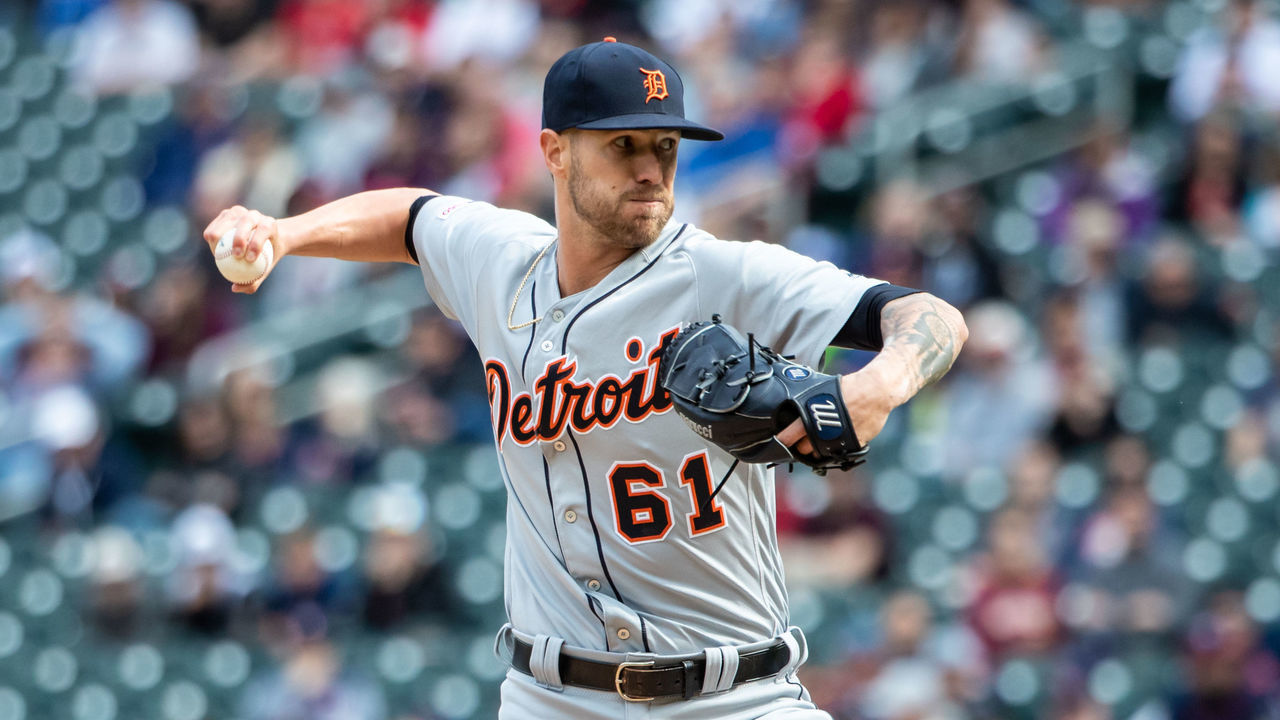 MINNEAPOLIS, MN - MAY 11: Shane Greene #61 of the Detroit Tigers pitches against the Minnesota Twins in game one of a doubleheader on May 11, 2019 at the Target Field in Minneapolis, Minnesota. The Tigers defeated the Twins 5-3.