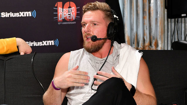 NEW YORK, NY - APRIL 06: Pat McAfee attends SiriusXM's "Busted Open" celebrating 10th Anniversary In New York City on the eve of WrestleMania 35 on April 6, 2019 in New York City.