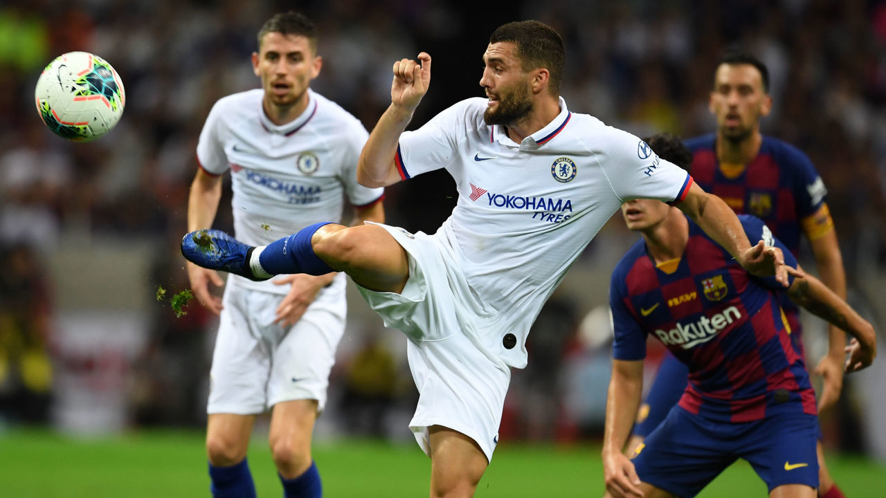 SAITAMA, JAPAN - JULY 23: Mateo Kovacic of Chelsea in action during the preseason friendly match between Barcelona and Chelsea at the Saitama Stadium on July 23, 2019 in Saitama, Japan.